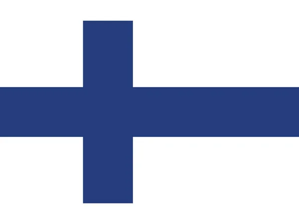 Illustrazione Vettoriale Della Linea Temporale Storica Bandiera Attuale Della Finlandia — Vettoriale Stock