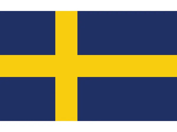 Illustrazione Vettoriale Della Cronologia Storica Bandiera Della Svezia Prima Del — Vettoriale Stock