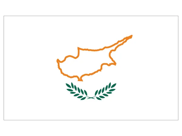 Ilustração Vetorial Linha Tempo Histórica Bandeira Chipre 1960 — Vetor de Stock