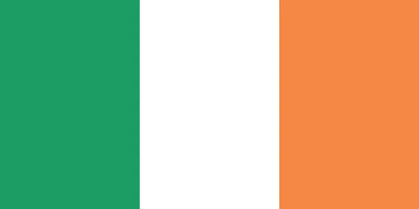 Vector Illustratie Van Historische Tijdlijn Huidige Vlag Van Ierland — Stockvector