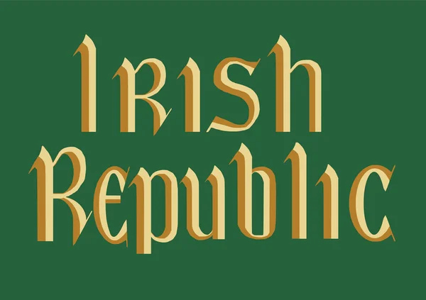 Ilustracja Wektorowa Historycznej Flagi Republiki Irlandii 1919 1922 — Wektor stockowy