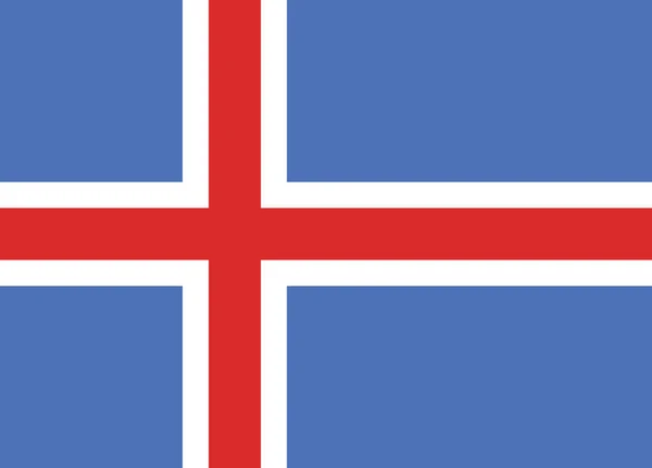 Ilustración Vectorial Bandera Histórica Islandia 1918 1944 — Vector de stock