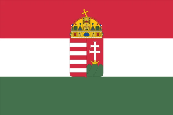 Vector Illustration Historical Timeline Flag Hungary 1848 년부터 1849 년까지 — 스톡 벡터