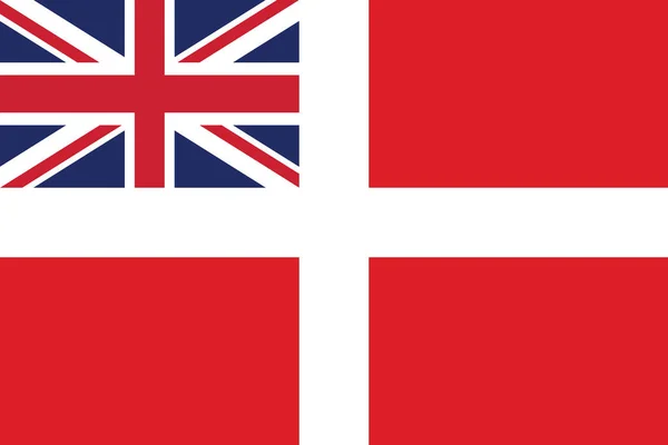 Vektorillustration Der Historischen Flagge Maltas Jahrhundert — Stockvektor