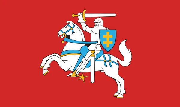 Vector Illustration Historical Timeline Ancient Flag Lithuanian — стоковий вектор