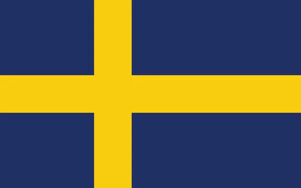 Ilustración Vectorial Bandera Histórica Suecia Antes 1906 — Vector de stock