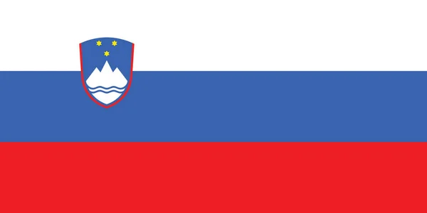 Vector Illustratie Van Historische Tijdlijn Huidige Vlag Van Slovenië — Stockvector