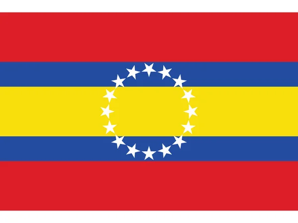 Bandeira Vetor Plano Província Equatoriana Loja —  Vetores de Stock