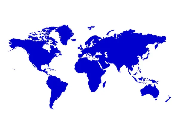 Λεπτομερής Χάρτης Blue World — Διανυσματικό Αρχείο