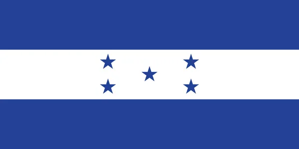 Bandera Vectorial Actual Oficial República Unitaria Presidencial Honduras — Archivo Imágenes Vectoriales