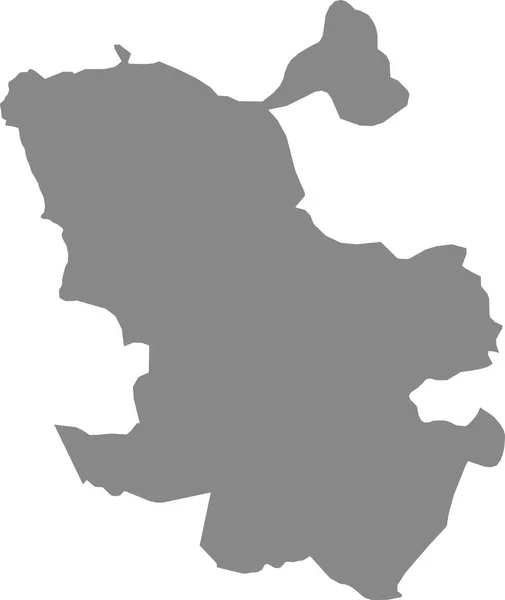 Simple Vector Administrativo Mapa Gris Madrid España — Vector de stock