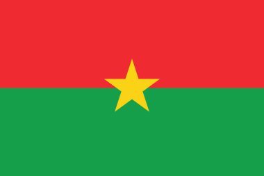 Burkina Faso Cumhuriyetinin resmi vekil bayrağı