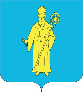 Belçika 'nın Brüksel eyaletinin Ukkel belediyesinin şu anki resmi amblemi