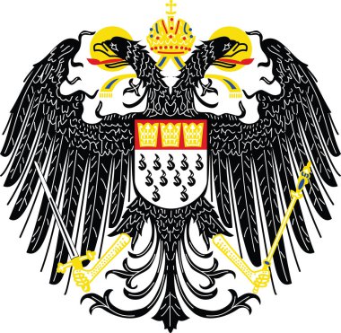 Almanya 'nın Köln şehrinin vektör sembolü.