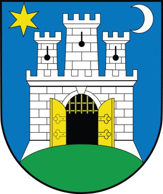 Hırvatistan 'ın başkenti Zagreb' in temsilci arması