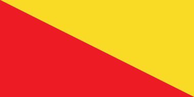 İtalya 'nın bölgesel başkenti Palermo' nun temsilci bayrağı.