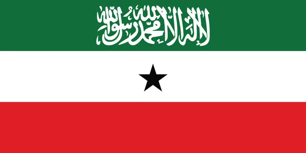 Drapeau Vecteur Officiel Actuel République Somaliland — Image vectorielle