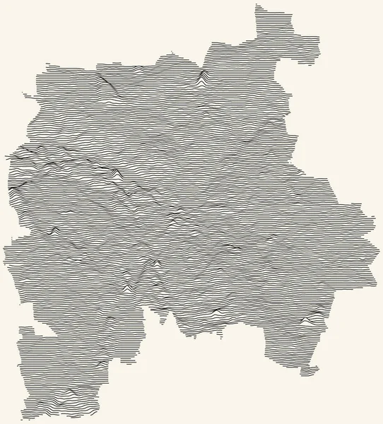 Topografische Kaart Van Leipzig Duitsland Met Zwarte Contourlijnen Beige Achtergrond — Stockvector