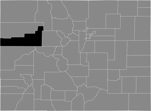 Preto Destaque Mapa Localização Condado Garfield Dos Eua Dentro Mapa — Vetor de Stock