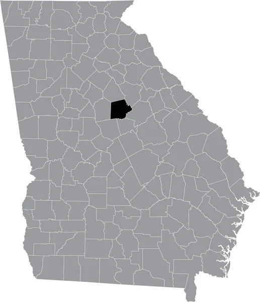 Zwarte Gemarkeerde Locatiekaart Van Amerikaanse Putnam County Grijze Kaart Van — Stockvector