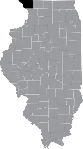 Mappa Dettagliata Nera Della Contea Illinoisan Daviess Illinoisan Daviess All — Vettoriale Stock