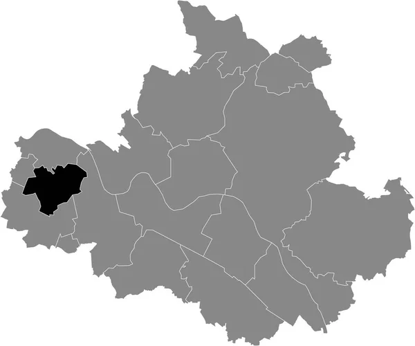 Black Location Map Dresdener Mobschatz Lolocity German Regional City Dresden — стоковий вектор