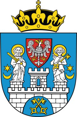 Polonya 'nın bölgesel başkenti Poznan' ın temsilci arması