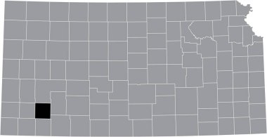 Haskell County Kansas Map ✓ Haskell County Free Vector Eps, Cdr, Ai, Svg Vector Illustration Graphic  Art