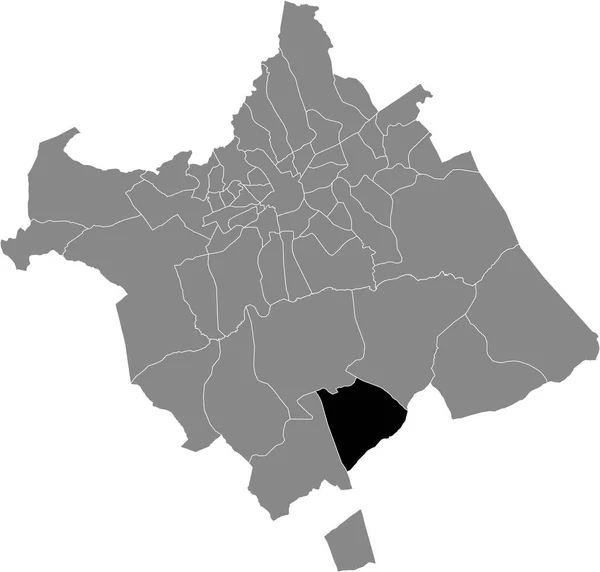 Mapa Localização Preto Bairro Los Martnez Del Puerto Murcian Dentro — Vetor de Stock