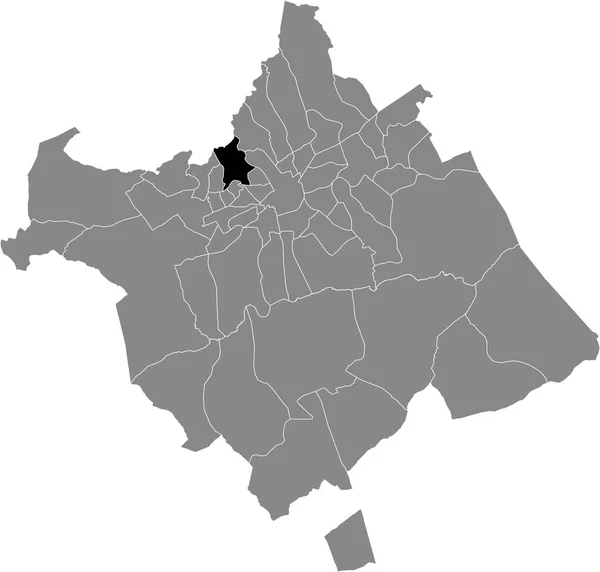 Černá Mapa Lokality Murcian Guadalupe Španělské Obci Murcia Španělsko — Stockový vektor