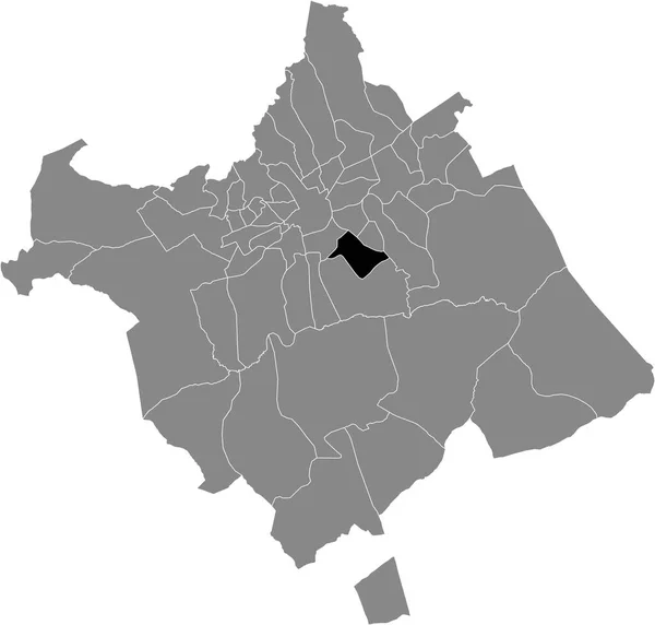 Black Location Map Murcian Garres Lages District Spanish Municipality Murcia — Stock Vector
