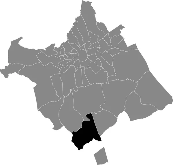 Mapa Ubicación Negra Del Barrio Murciano Valladolises Jurado Dentro Del — Vector de stock