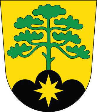 Estonya 'nın başkenti Tallinn, Estonya' nın Mustame ilçesinin resmi idari arması