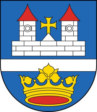 Slovakya 'nın başkenti Bratislava' nın Vrakua ilçesinin resmi idari arması