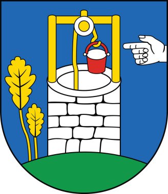 Slovakya 'nın başkenti Bratislava' nın Dbravka ilçesinin resmi idari arması