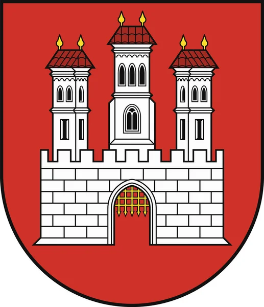 Szlovák Főváros Pozsony Bratislava Vektorcímerének Illusztrációja — Stock Vector