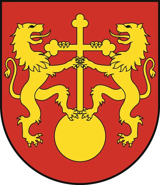 Офіційний Адміністративний Герб Району Раа Столиці Словаччини Братислави Словаччина — стоковий вектор