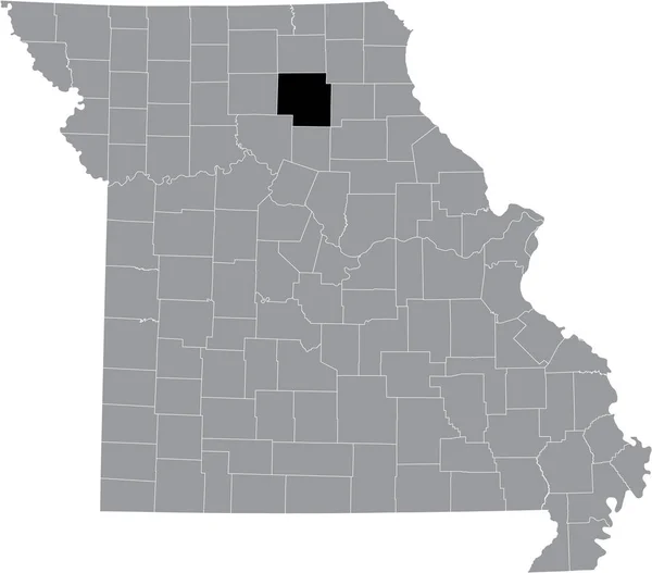 Μαύρο Τονισμένο Χάρτη Θέση Του Macon County Μέσα Γκρι Χάρτη — Διανυσματικό Αρχείο