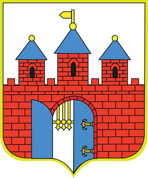 Lambang Vektor Menggambarkan Ibu Kota Wilayah Polandia Bydgoszcz Polandia - Stok Vektor