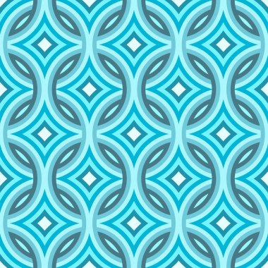 Mavi damask deseni 