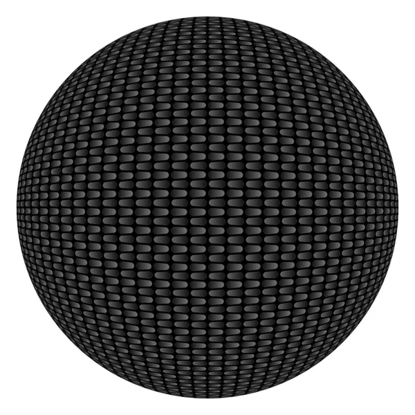 Carbon Fiber Textured Button — Stock Photo, Image