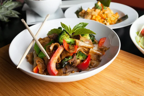 Drunken Noodle Pad Kee Mao — Stock Photo, Image