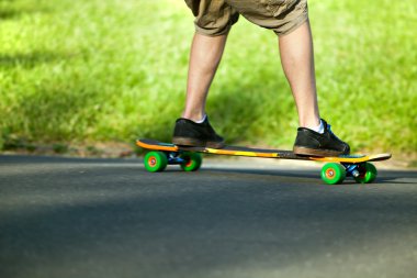 Longboarder Closeup clipart