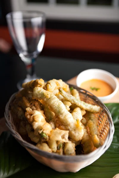 Fried Tempura Asparagus — Stock Photo, Image