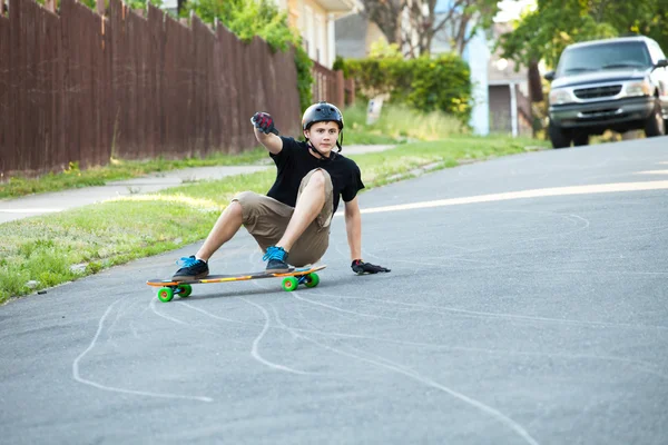 Longboard-Tricks — Stockfoto