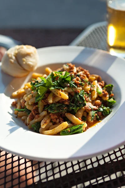 Sausage Broccoli Rabe Dish — Stock Photo, Image