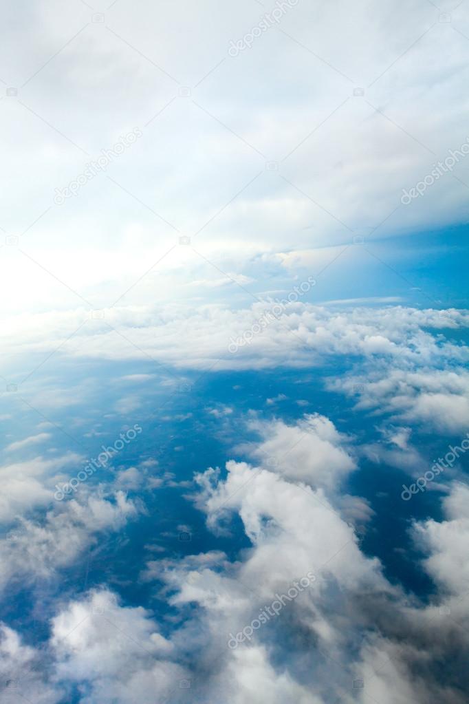 Cloudy Skies Aerial View