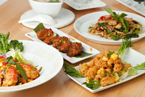 Thai Food Dishes Variety — Stock Photo, Image