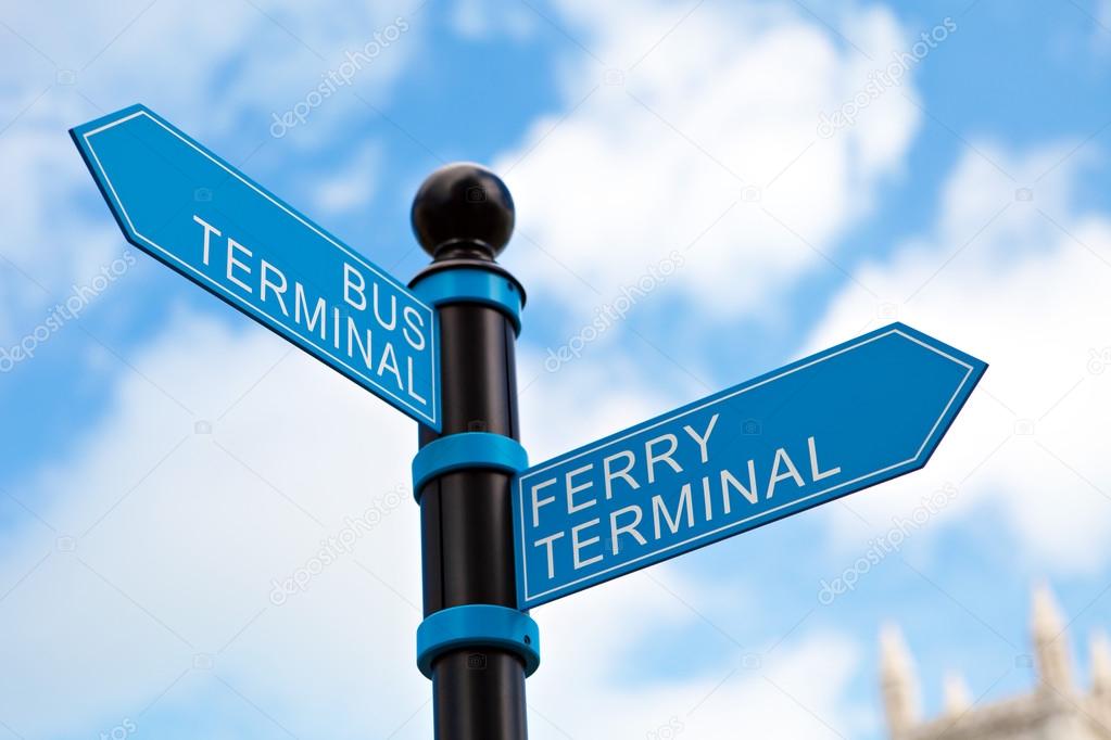 Travel Terminal Sign