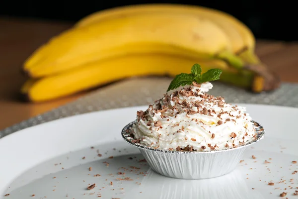 Banana Caramel Pastry Cup — Stock Photo, Image